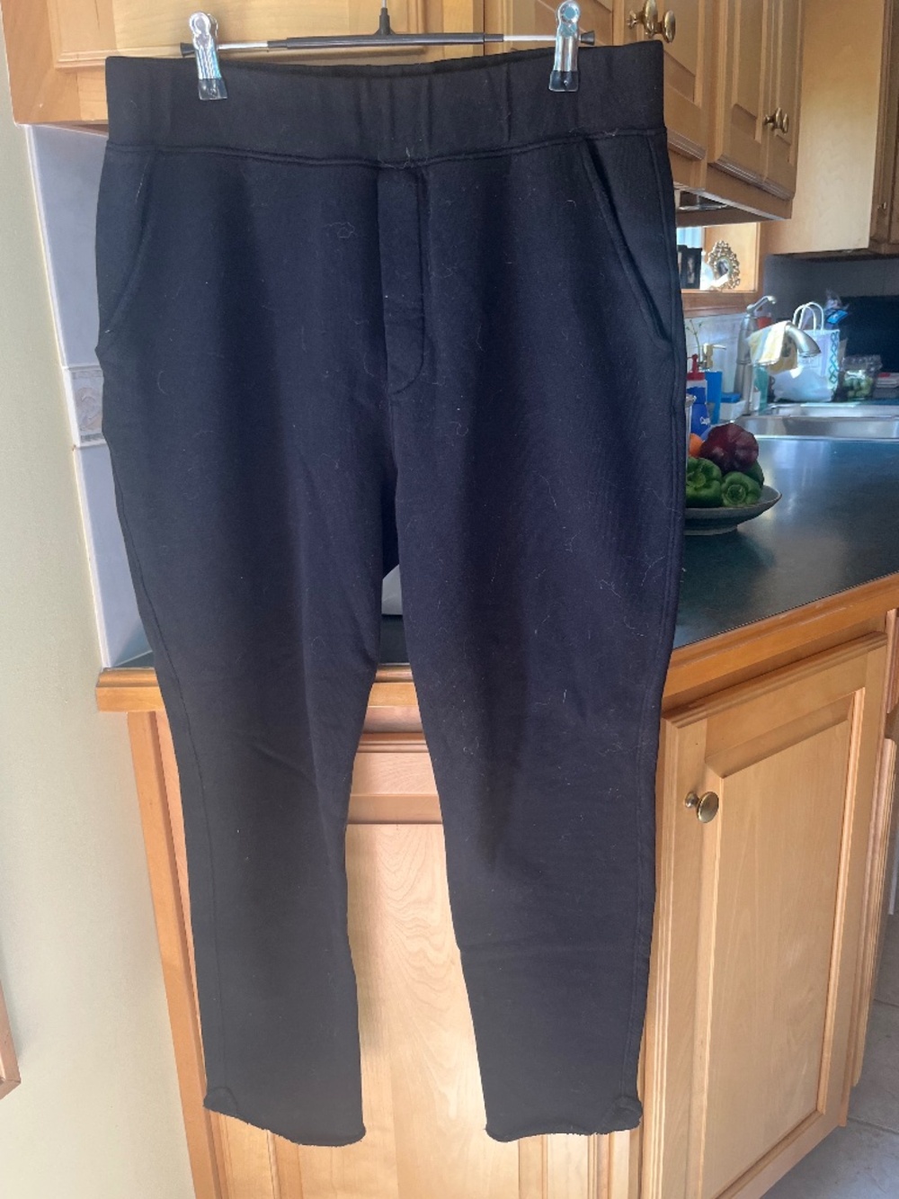 Frank & Eileen Black Fleece Pants, XL